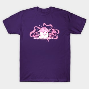 A Ghost in a pink mushroom hat T-Shirt